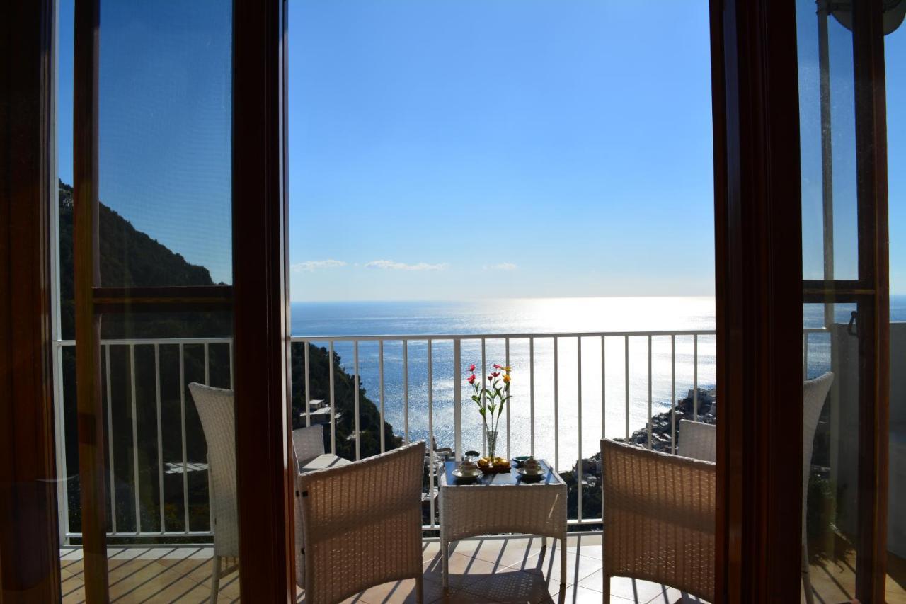 Casa Rossia Breathtaking Sea View Apartment In Positano Exteriör bild