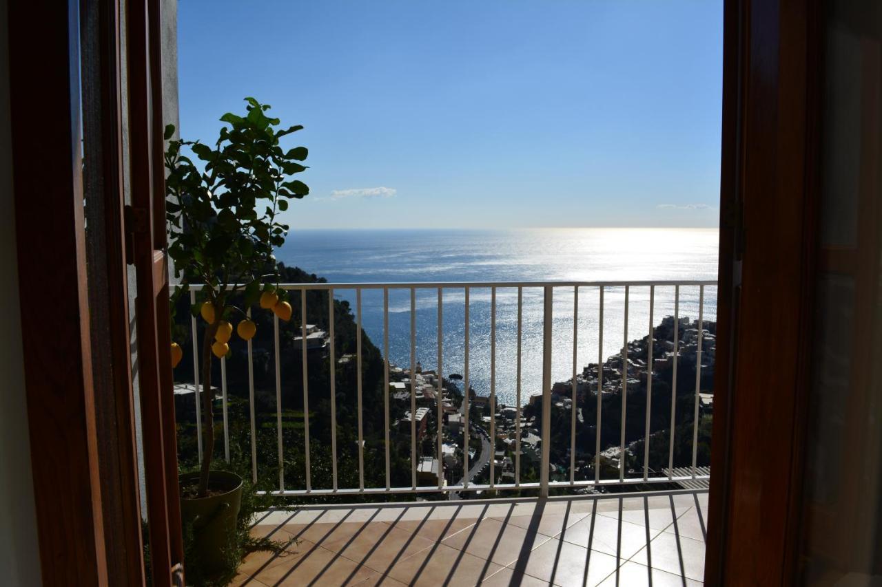 Casa Rossia Breathtaking Sea View Apartment In Positano Exteriör bild